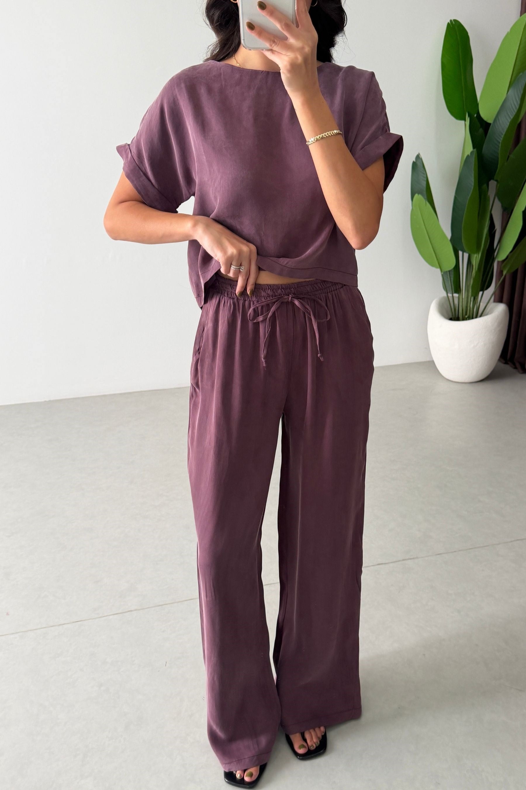 Eva Mürdüm Bluz Pantolon Takım