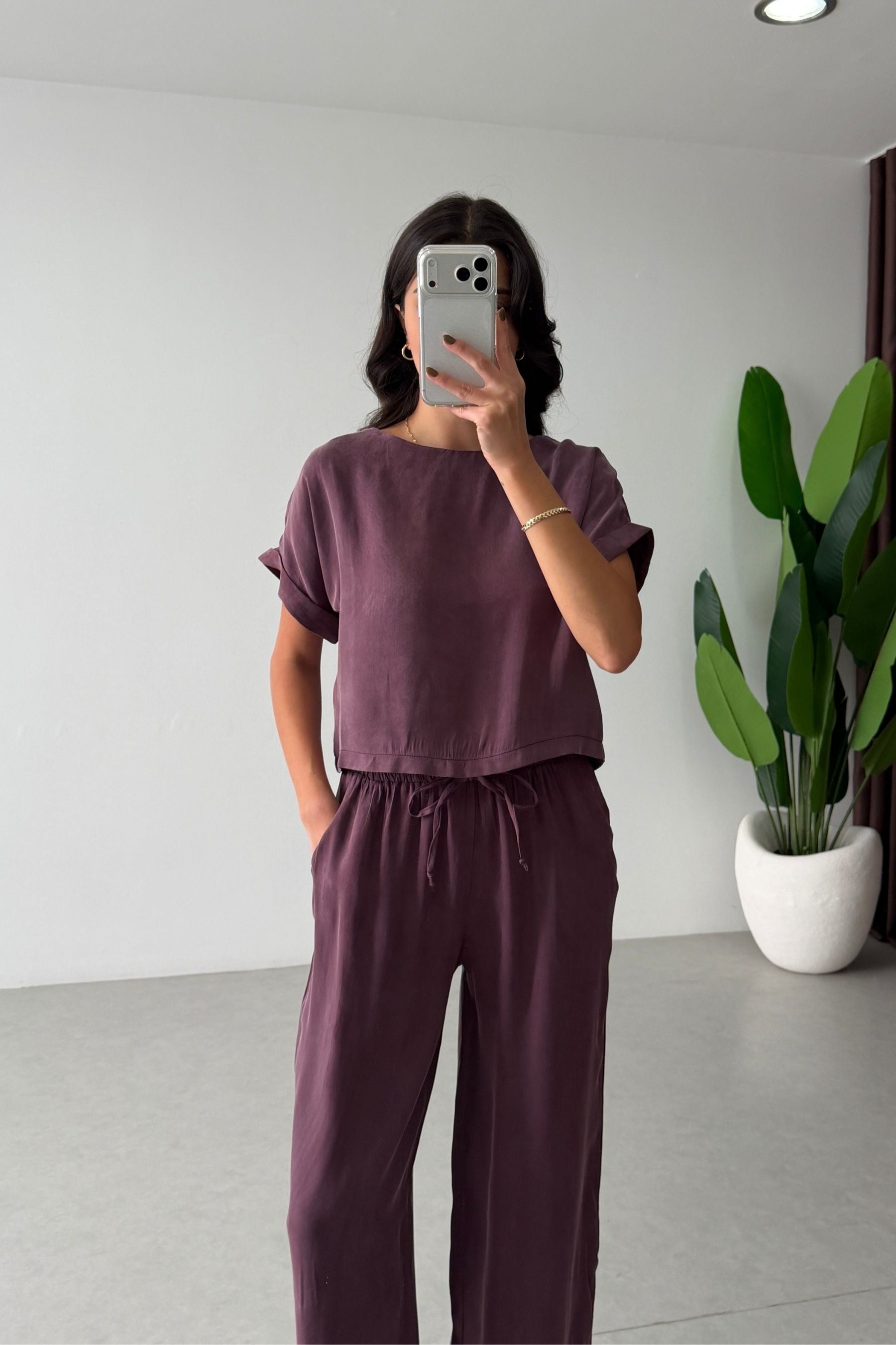 Eva Mürdüm Bluz Pantolon Takım