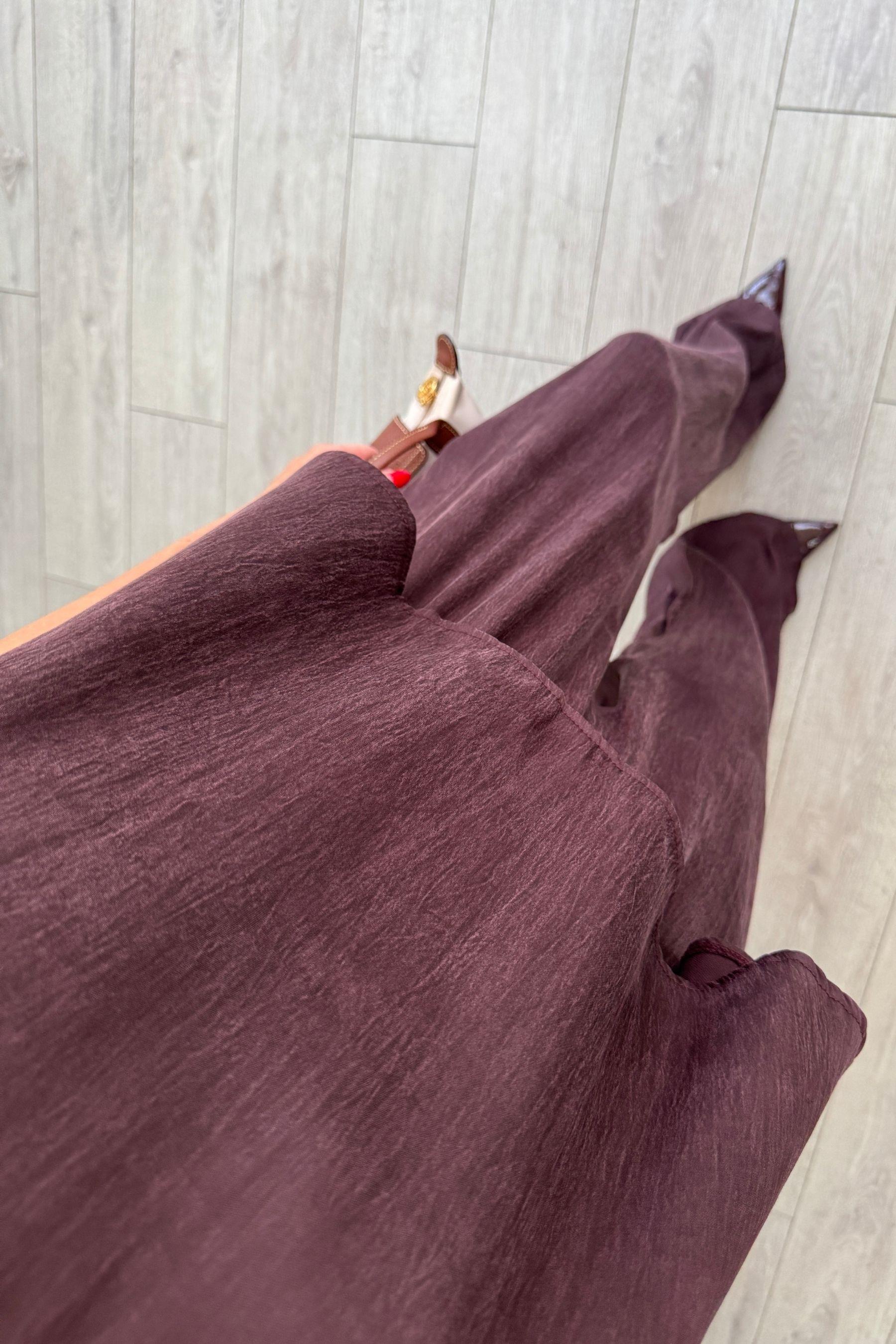 İsla Mürdüm Premium Modal Bluz Pantolon Takım