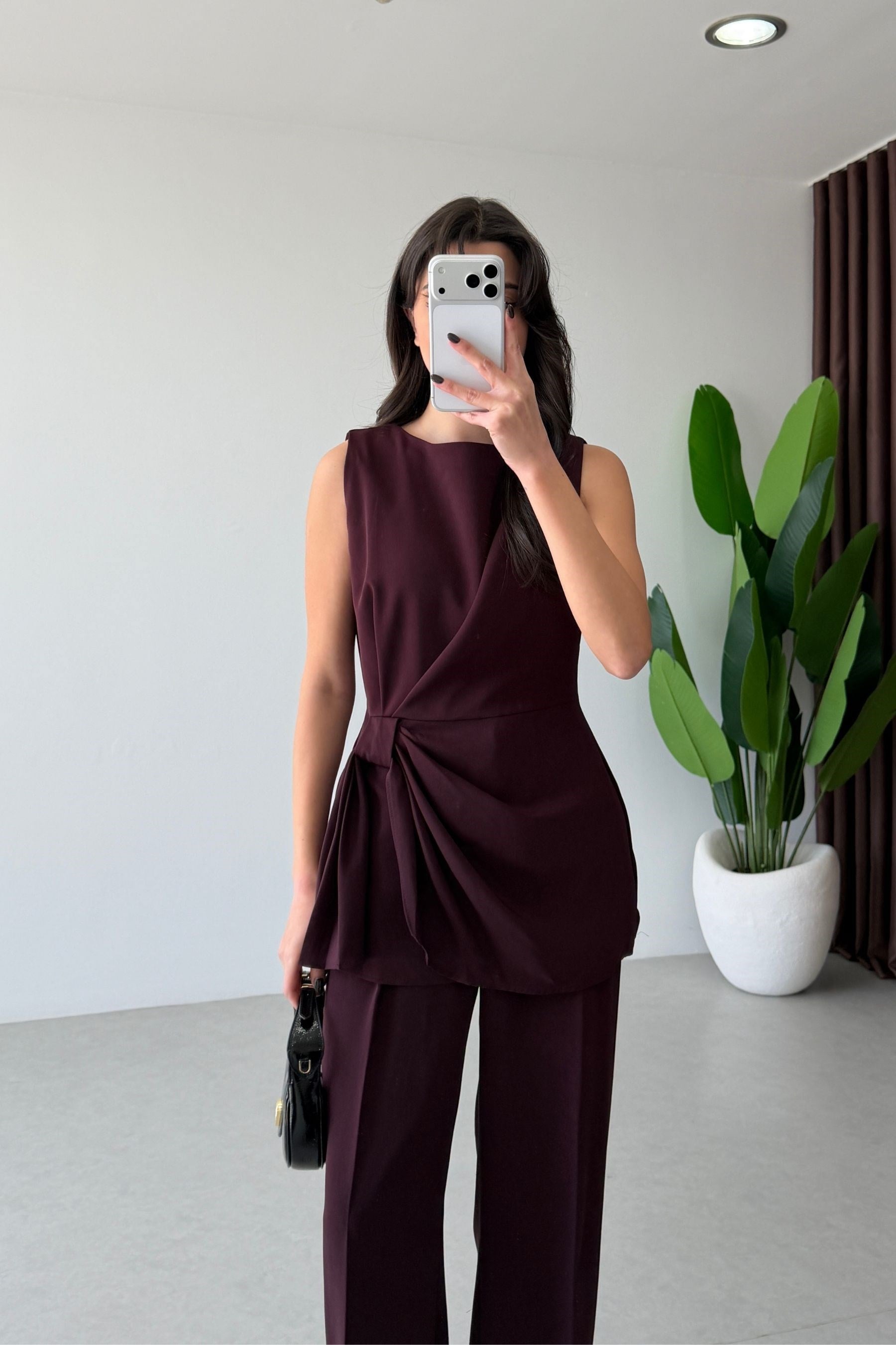 Luisa Mürdüm Tasarım Bluz Pantolon Takım