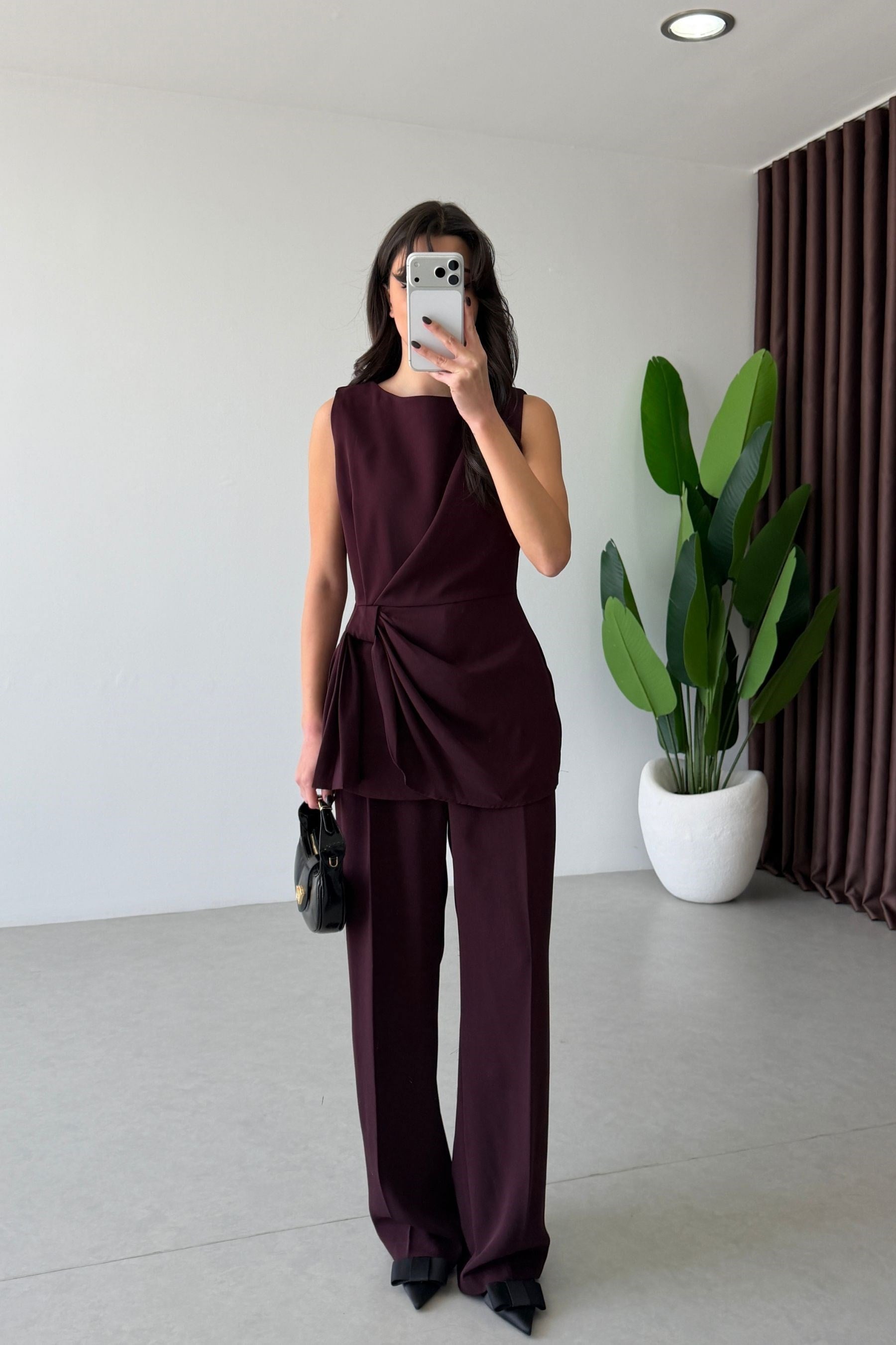 Luisa Mürdüm Tasarım Bluz Pantolon Takım