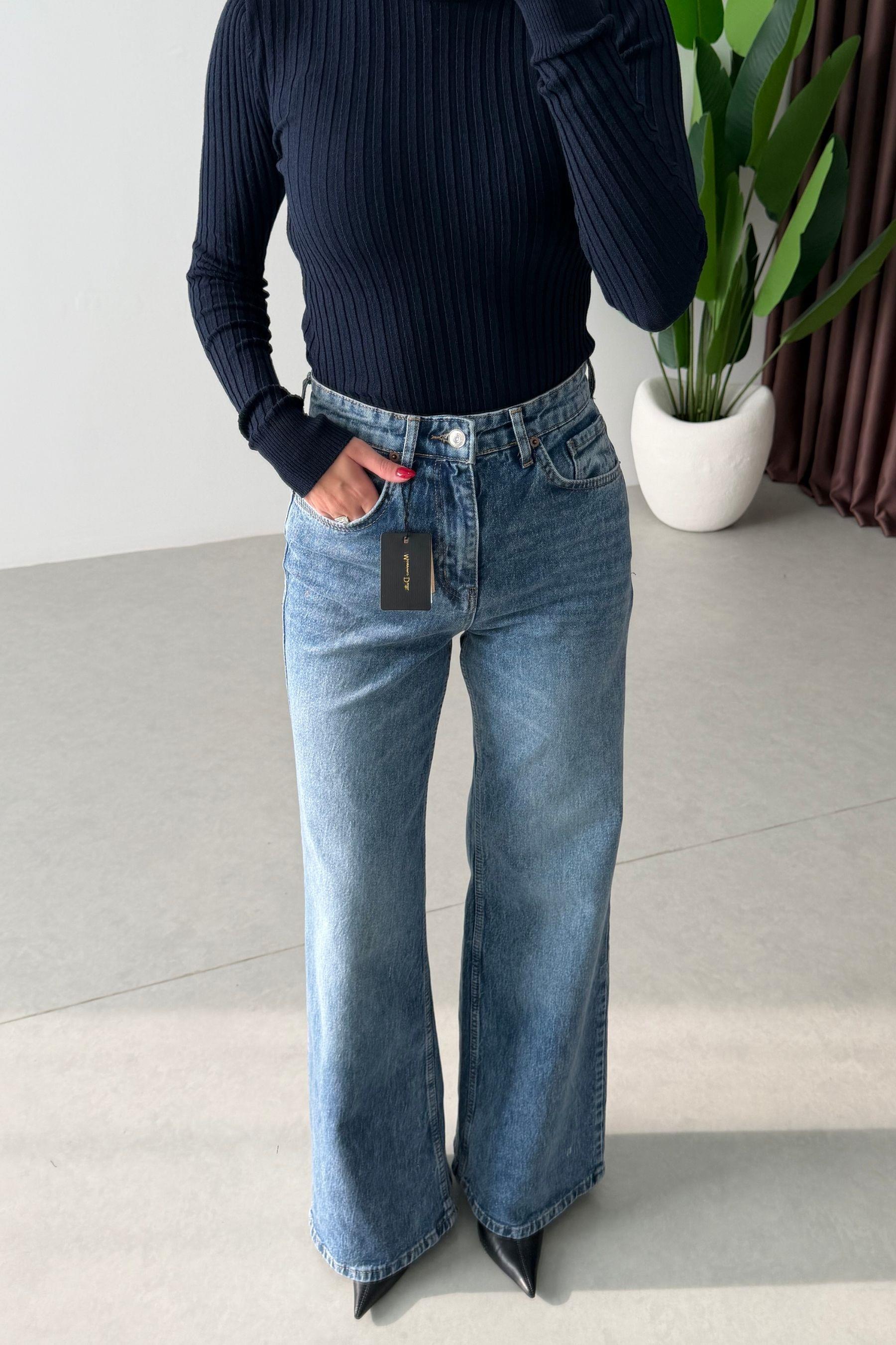Noir Mavi Wide Leg Jean