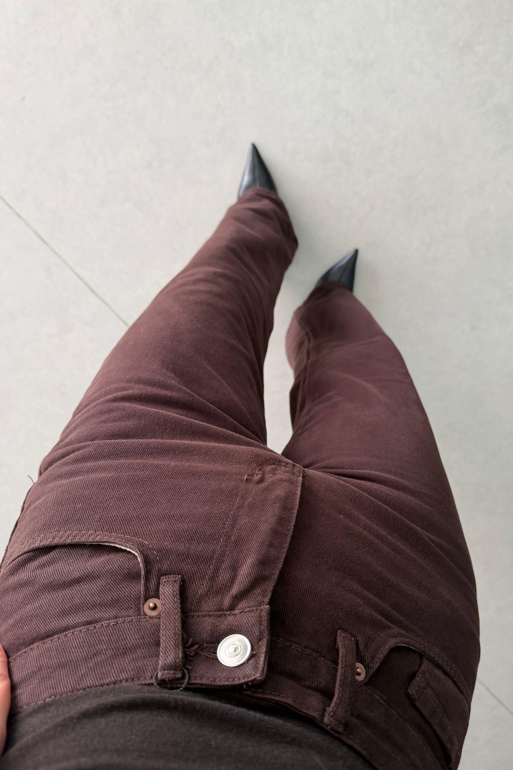 Pansy Acı Kahve Straight Fit Jean