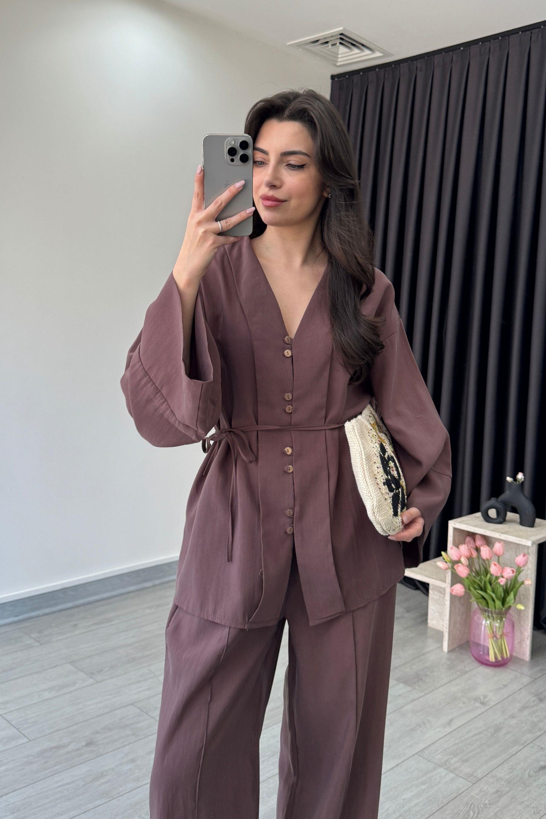 Riva Gül Kurusu Bağlama Detay Modal Takım
