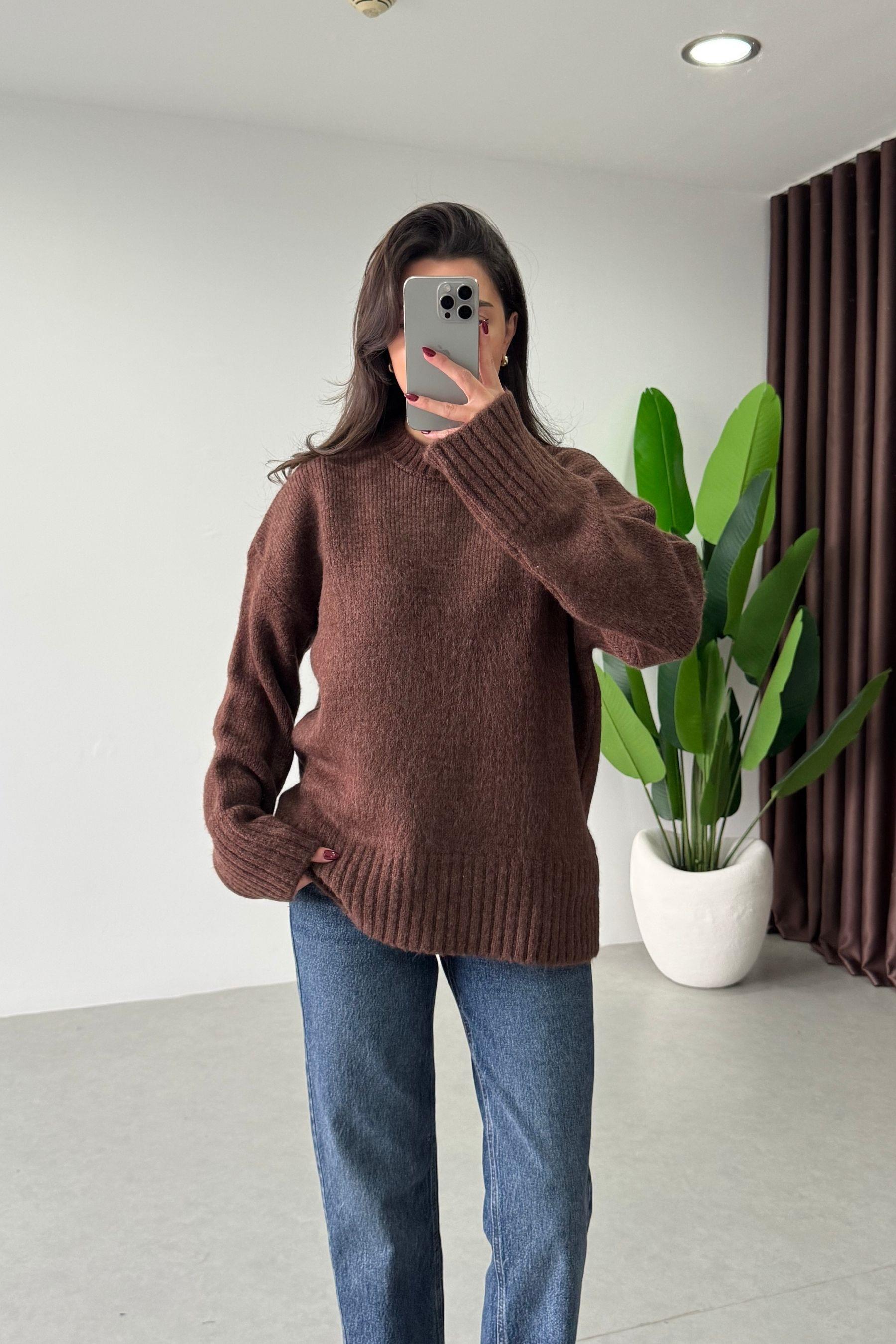 Shona Kahve Oversize Kazak