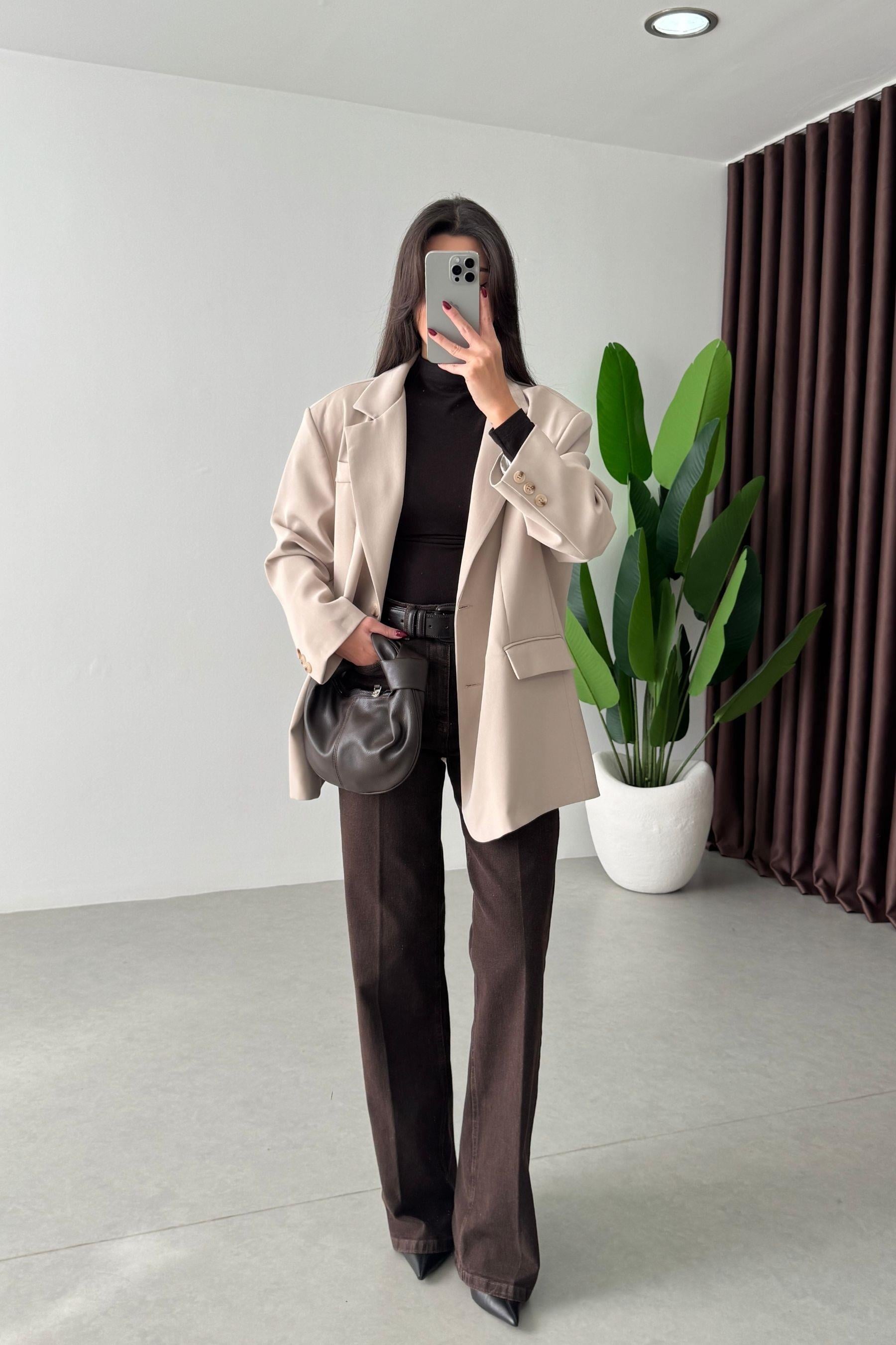 Talia Taş Oversize Blazer