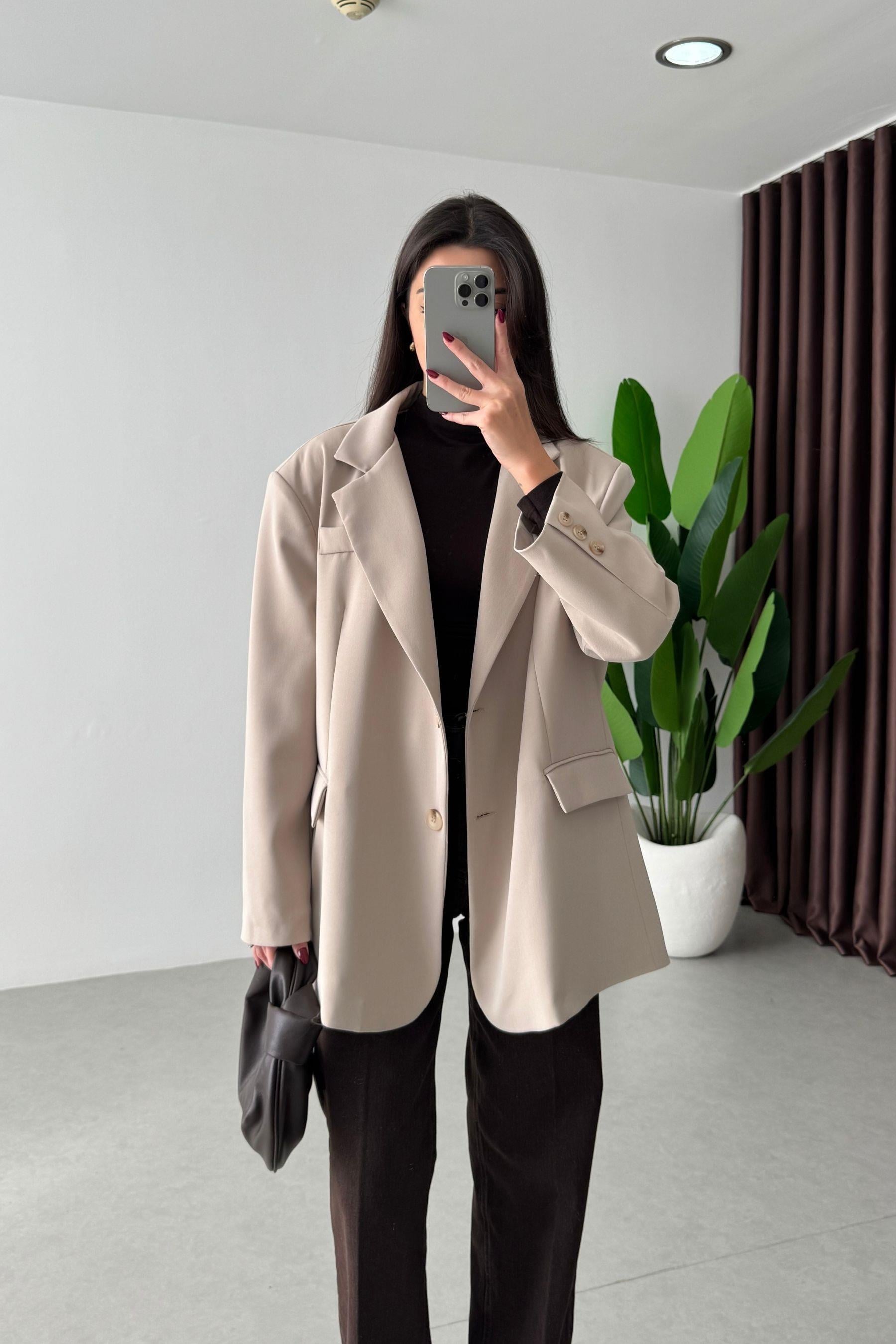 Talia Taş Oversize Blazer