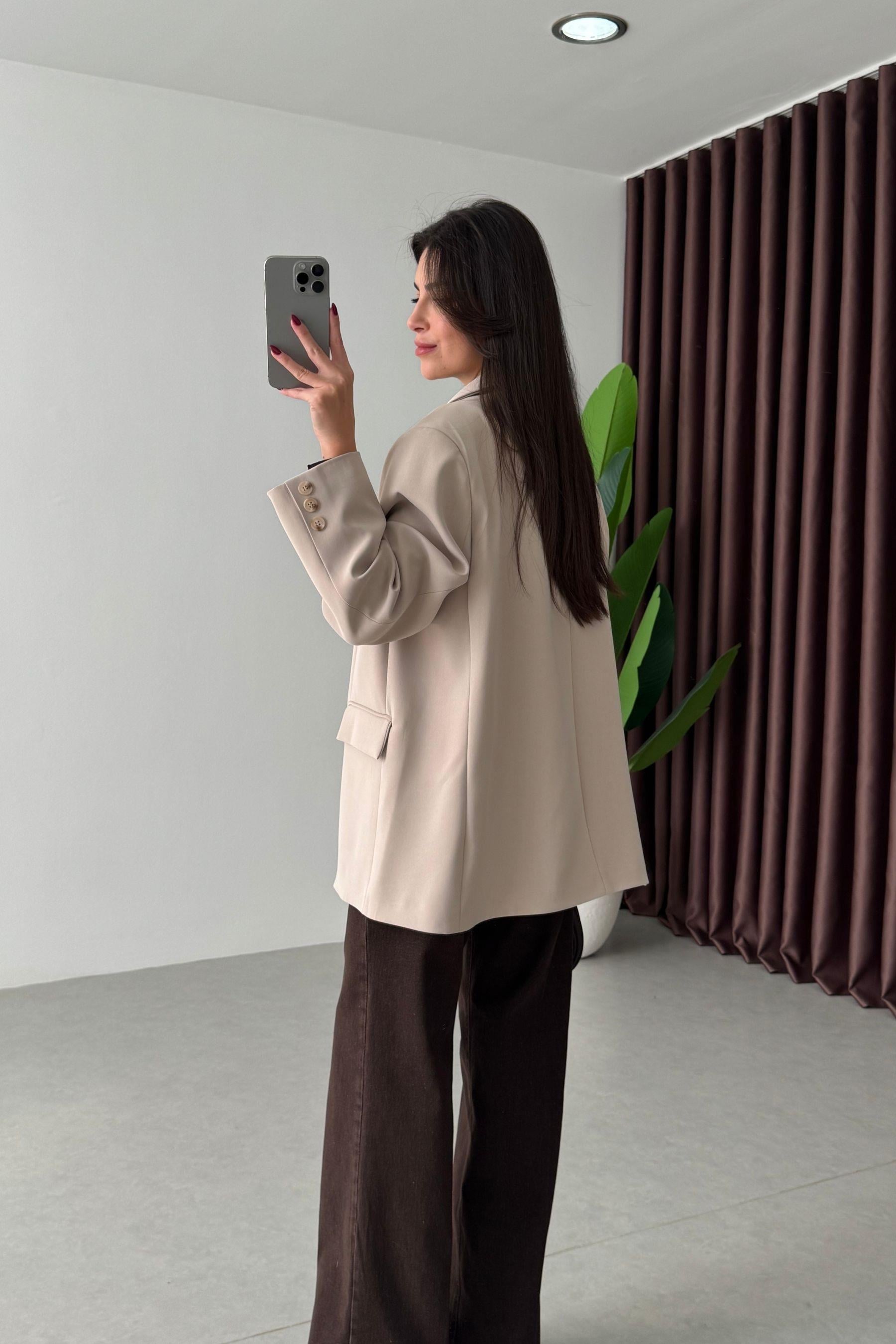 Talia Taş Oversize Blazer