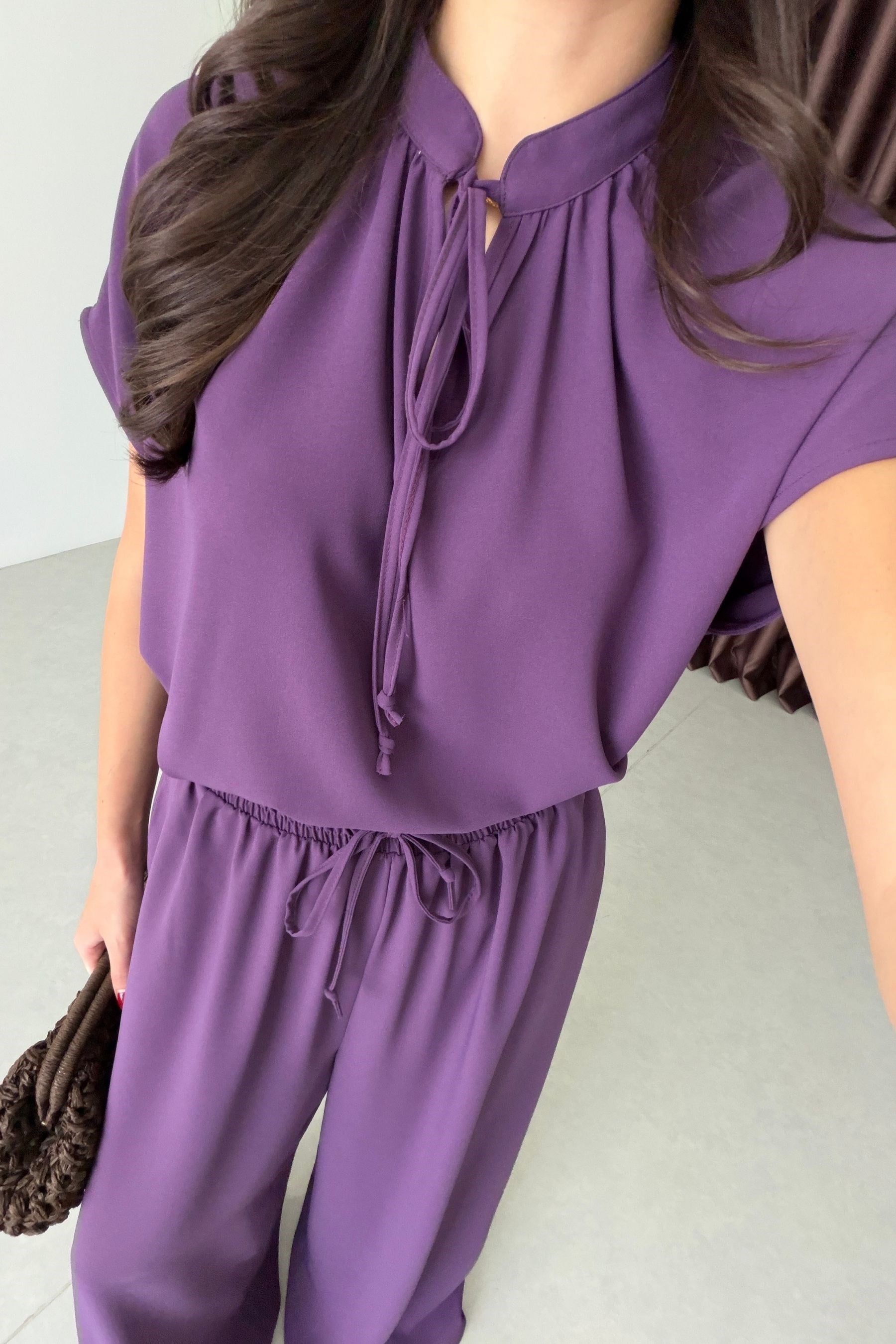 Talon Mor Bluz Pantolon Takım