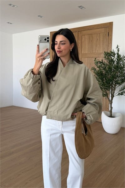 Aira Vizon Kruvaze Yaka Bomber Ceket