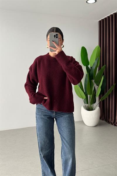 Arvel Bordo Yumuşak Dokulu Kazak