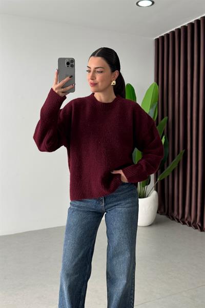 Arvel Bordo Yumuşak Dokulu Kazak