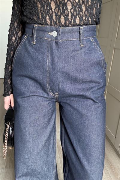 Denim Palazzo Pantolon