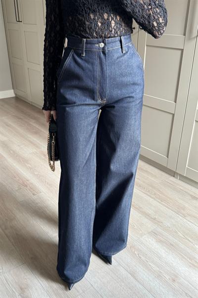 Denim Palazzo Pantolon