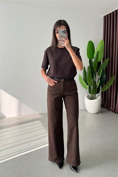 Edin Kahve Wide Leg Jean