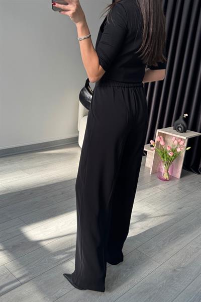 Elisa Siyah Yelek Pantolon Takım