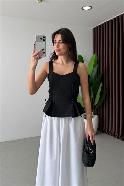 Ellie Siyah Bağlama Detay Büstiyer
