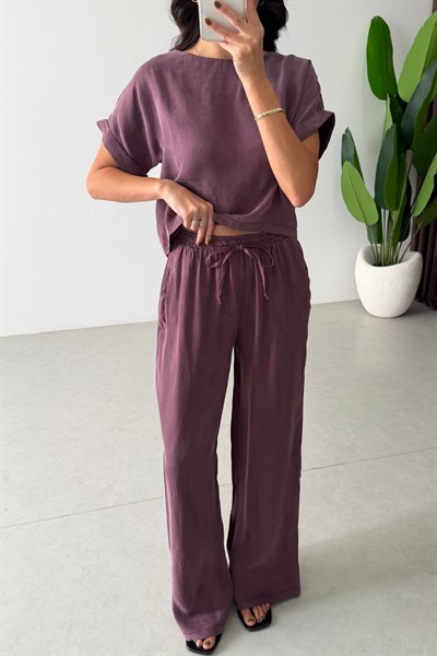 Eva Mürdüm Bluz Pantolon Takım