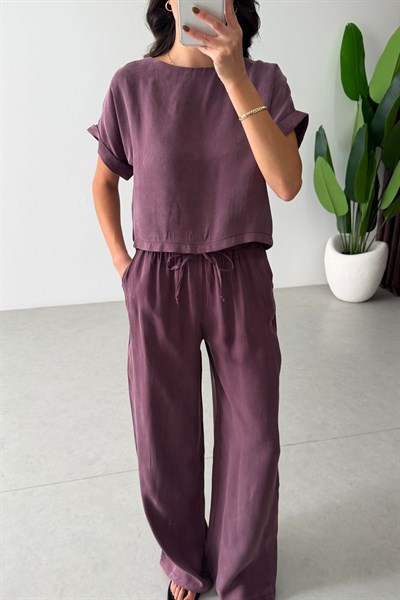 Eva Mürdüm Bluz Pantolon Takım