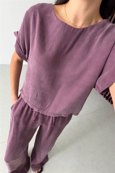Eva Mürdüm Bluz Pantolon Takım