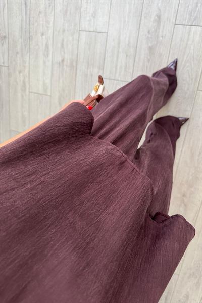 İsla Mürdüm Premium Modal Bluz Pantolon Takım