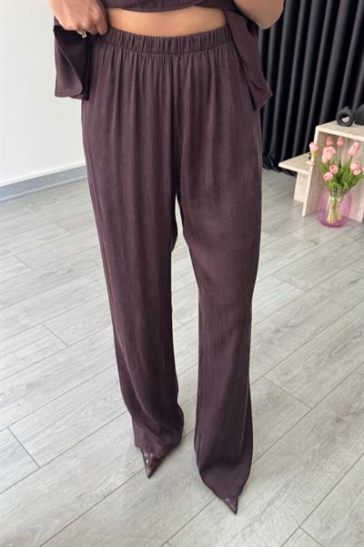 İsla Mürdüm Premium Modal Bluz Pantolon Takım