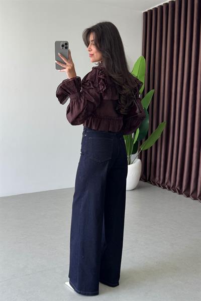 Jilly Lacivert Straight Fit Jean 
