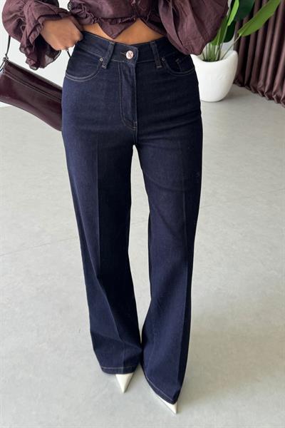 Jilly Lacivert Straight Fit Jean 