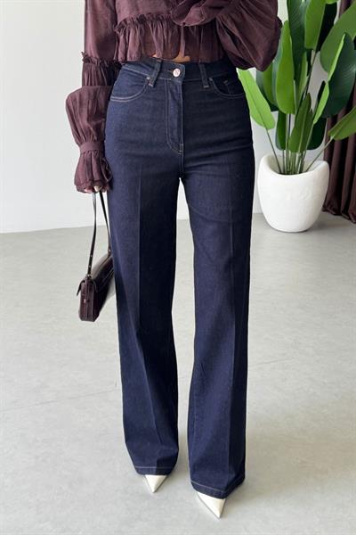 Jilly Lacivert Straight Fit Jean 