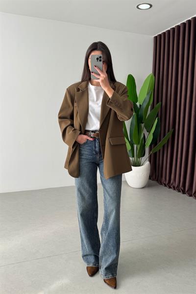 Karlin Yıkamalı Wide Leg Jean