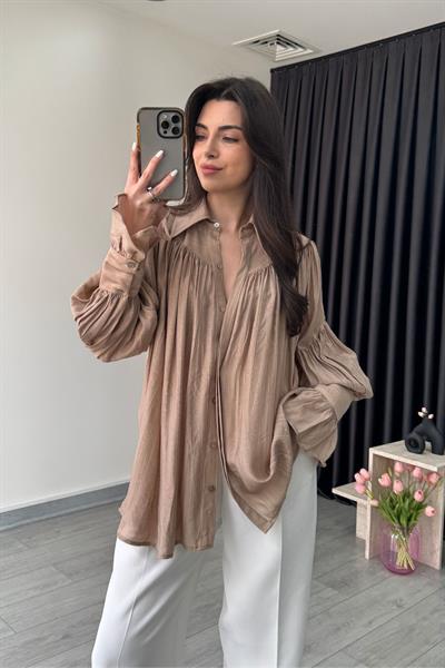 Kathy Vizon Şifon Gömlek