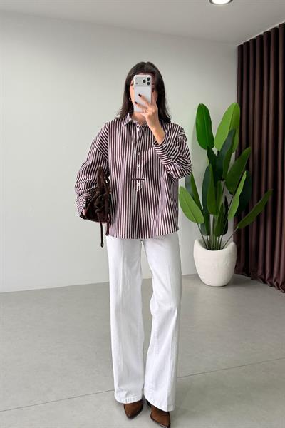 Kika Beyaz Wide Leg Jean