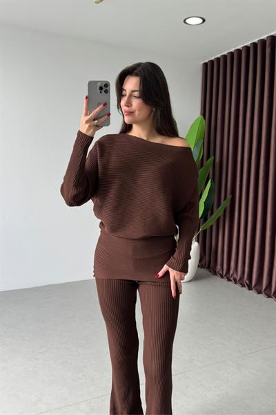 Lovisa Kahve Triko Takım