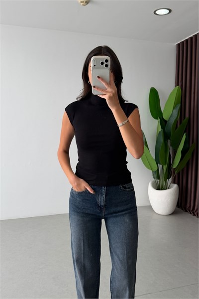 Lucia Siyah T Kol Fitilli Body 