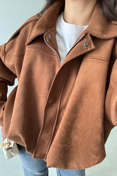 Metis Taba Nubuk Bomber Ceket