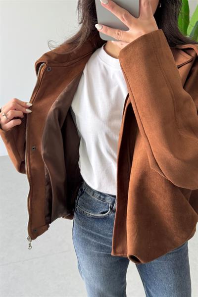 Metis Taba Nubuk Bomber Ceket