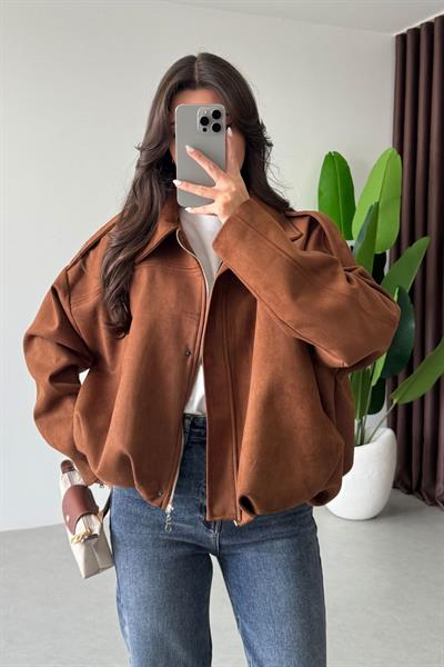 Metis Taba Nubuk Bomber Ceket