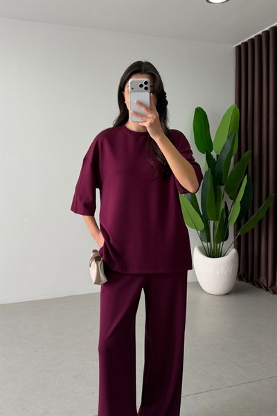 Mono Bordo Oversize Eşofman Takım