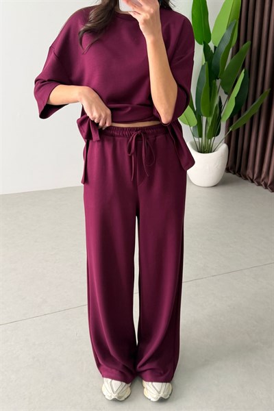 Mono Bordo Oversize Eşofman Takım