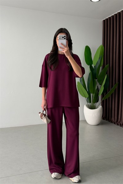 Mono Bordo Oversize Eşofman Takım