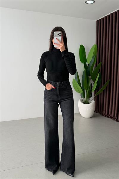 Noir Füme Wide Leg Jean