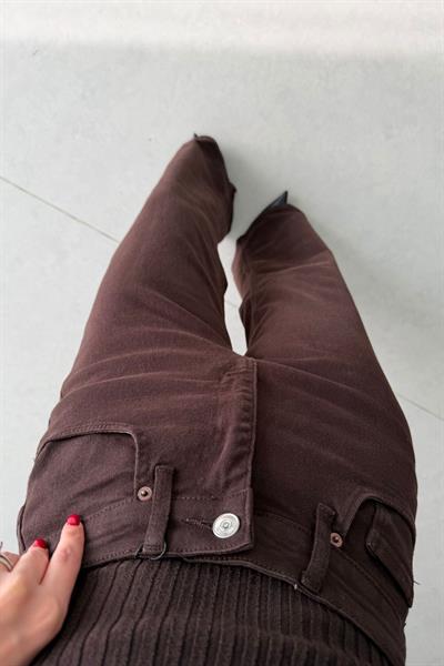Noir Kahve Wide Leg Jean