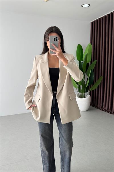 Nowan Taş Çizgili Astar Detay Blazer