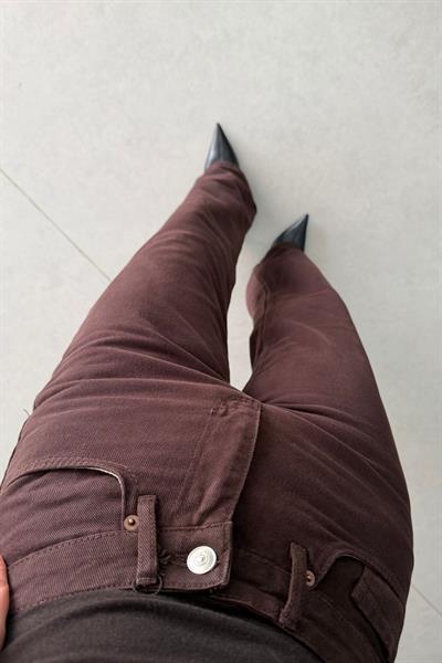 Pansy Acı Kahve Straight Fit Jean