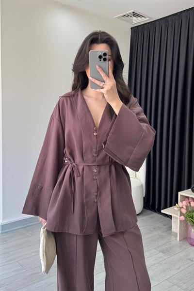 Riva Gül Kurusu Bağlama Detay Modal Takım