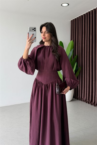 Royo Mürdüm Tasarım Bluz Etek Takım