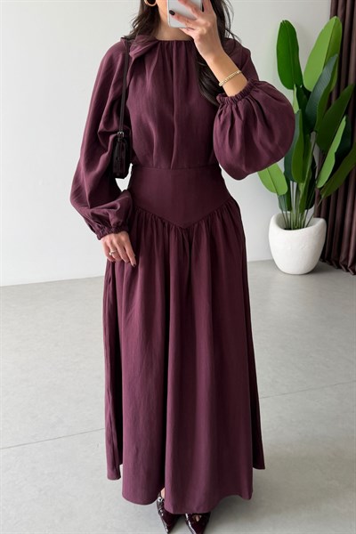 Royo Mürdüm Tasarım Bluz Etek Takım