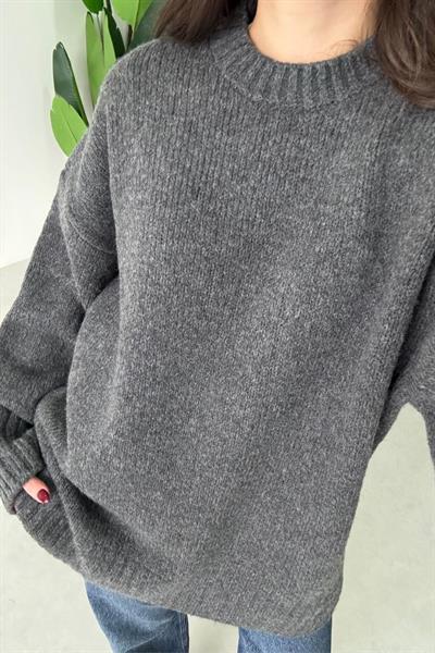 Shona Antrasit Oversize Kazak