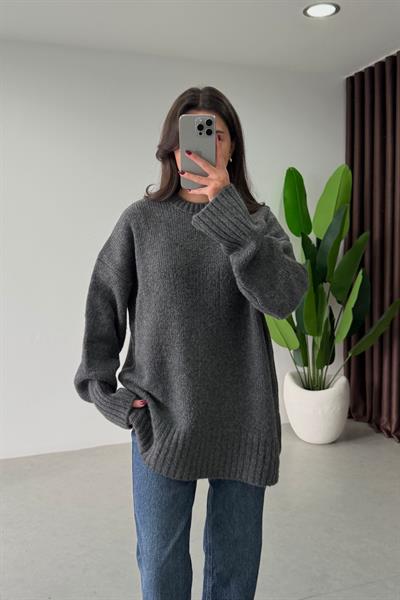 Shona Antrasit Oversize Kazak