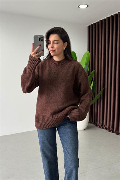 Shona Kahve Oversize Kazak